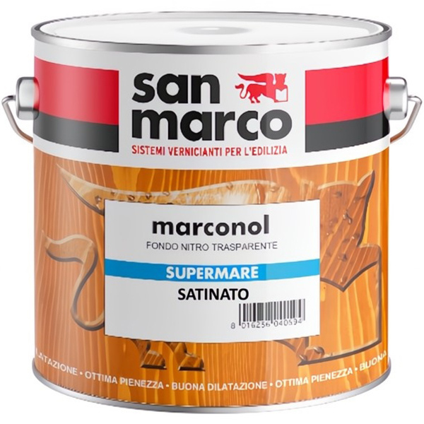 SAN Marco Marconol Supermare Satinato Vernice per Legno Trasparente